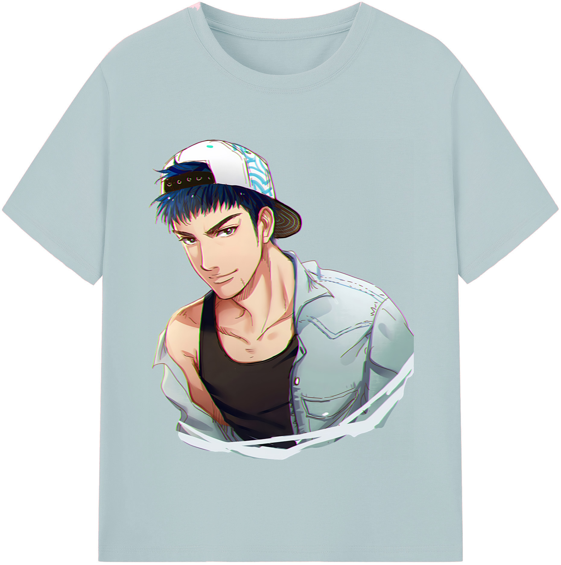 SLAM DUNK／スラムダンク 綿100％半袖Tシャツ（フロントプリント）